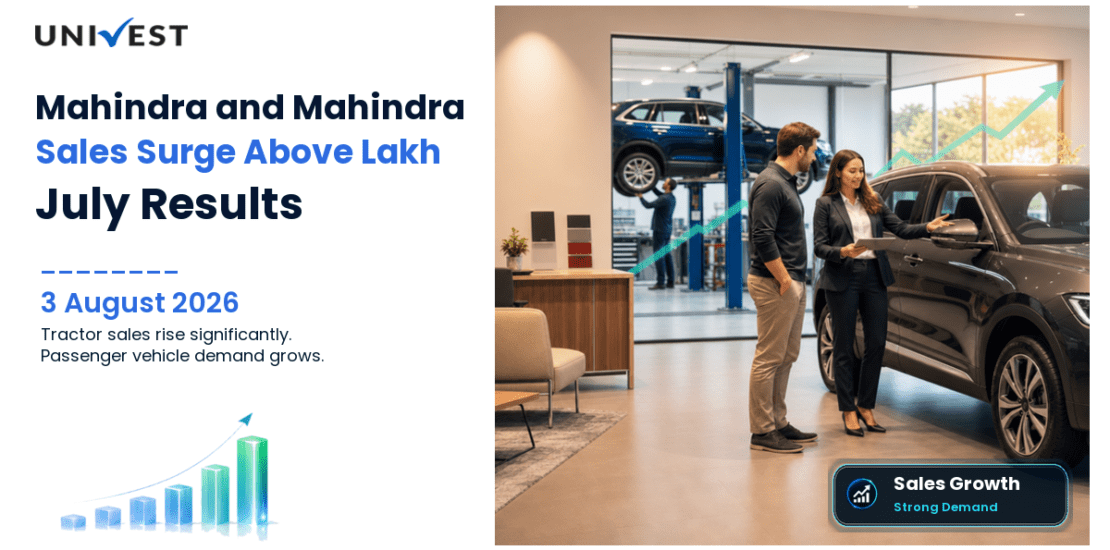 Mahindra and Mahindra July Sales Cross 1 Lakh Units as Tractor Sales Rise 20%
