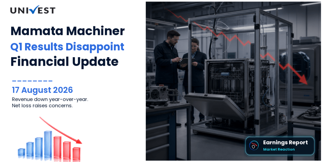Mamata Machiner Q1 FY27 Results: Revenue Rs 36 Cr, Net Loss Rs 3 Cr
