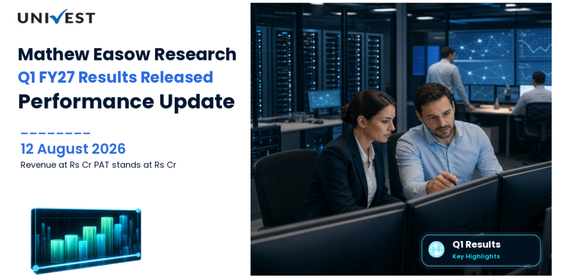 Mathew Easow Research Q1 FY27 Results: Revenue Rs 0.79 Cr, PAT Rs 0.02 Cr and Key Highlights