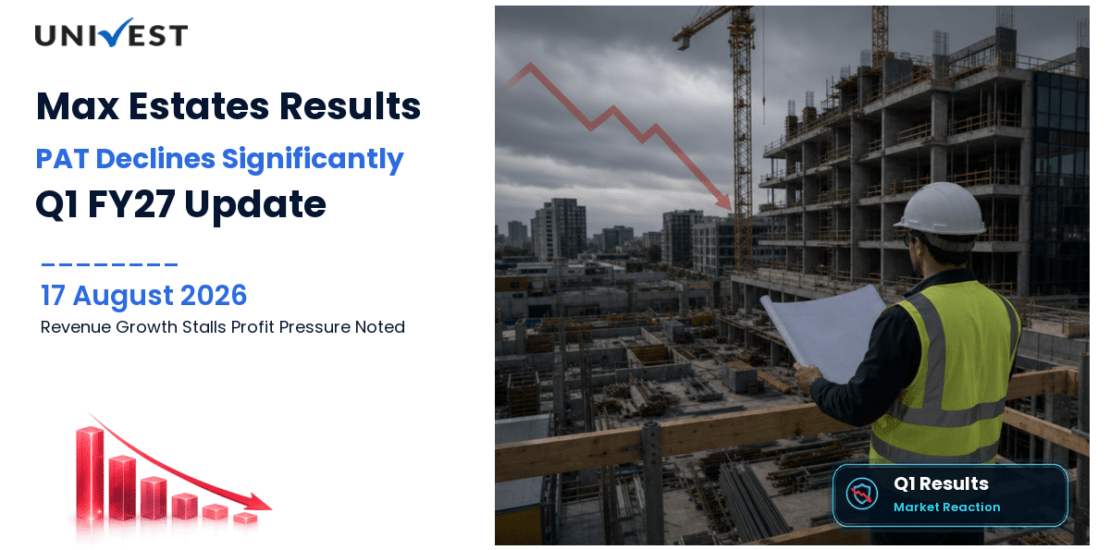 Max Estates Q1 FY27 Results: Revenue Rs 52 Cr, PAT Rs 8 Cr