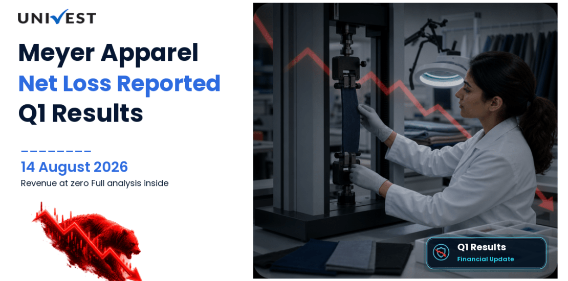 Meyer Apparel Q1 Results FY27: Revenue Rs 0 crore, Net Loss Rs 0.7 Crore on Standalone Basis