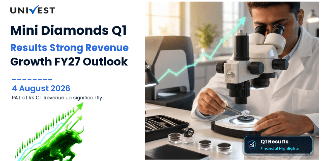 Mini Diamonds Q1 Results FY27: PAT at Rs 2 Cr for June 2026 Quarter