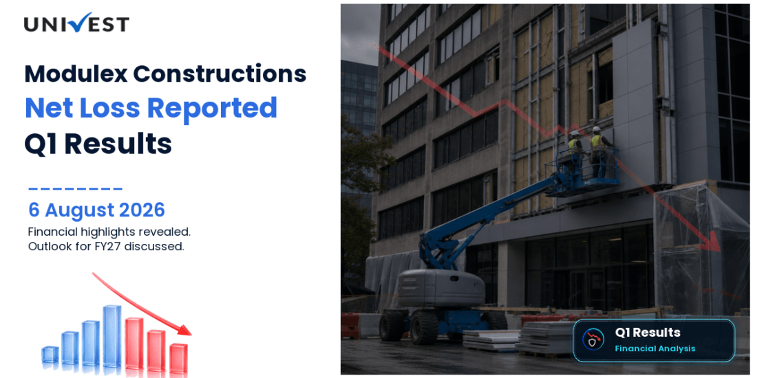 Modulex Constructions Q1 Results FY27: Net Loss of Rs 4 Cr for June 2026 Quarter