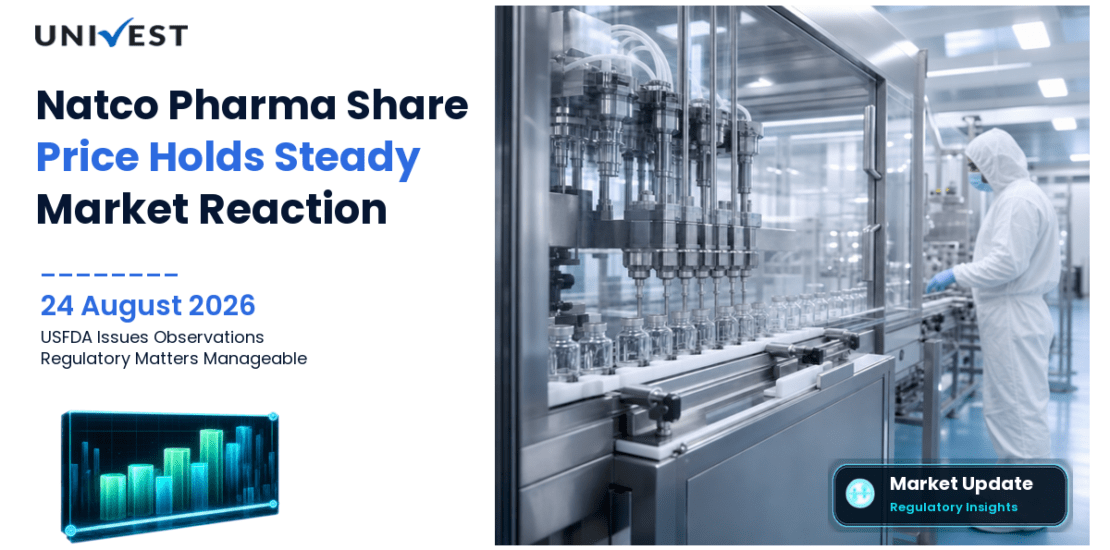 Natco Pharma Share Price Rises 0.36% to Rs 885.70 Despite USFDA Issuing Four Observations at Visakhapatnam FDF Plant