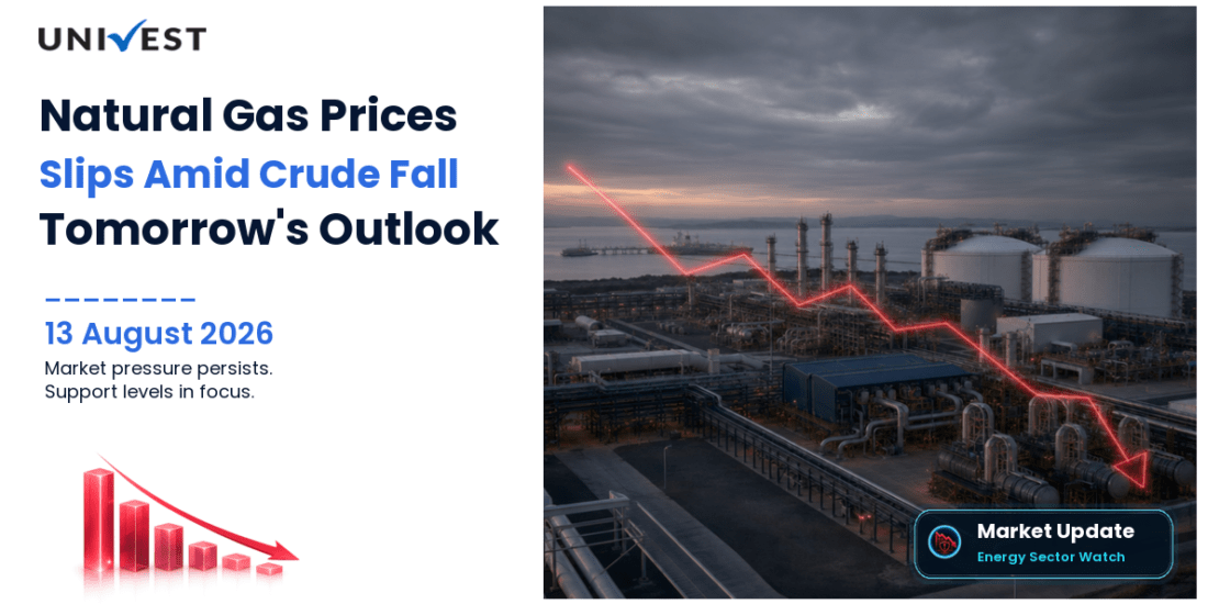 Natural Gas Price Prediction for Tomorrow, 14 August 2026: MCX Natural Gas Slips 0.60 Percent to Rs 266.50 as Crude Oil's Sharp Fall Resets the Energy Complex