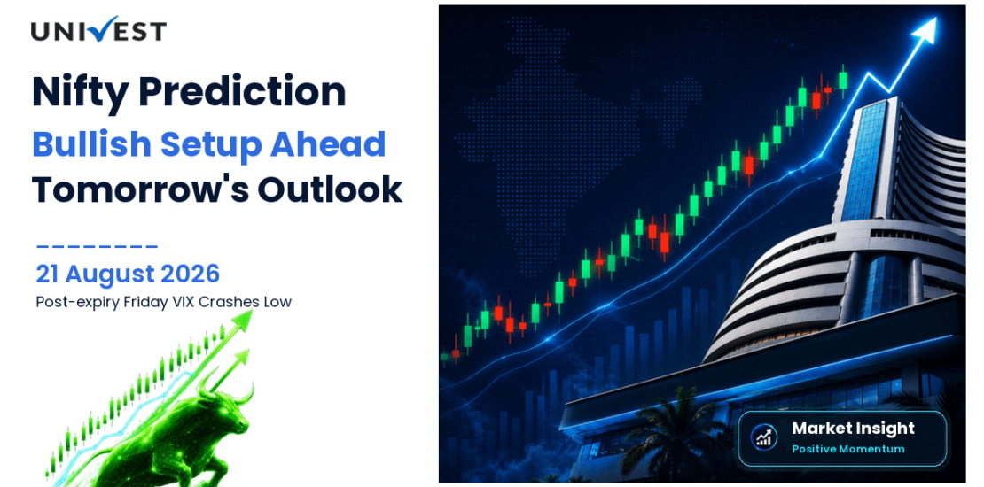 Nifty 50 Prediction for Tomorrow: Four-Day Correction Ends as VIX Crashes for 21 August 2026