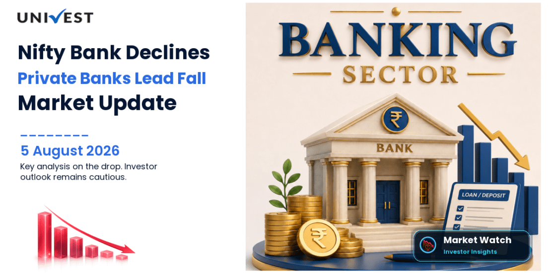 Nifty Bank Falls 0.43% to 57,659.30 Points Today: Private Banks Lead Decline on 5 August 2026