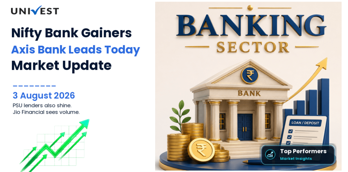 Nifty Bank Top Gainers Today: Axis Bank, Canara Bank and SBI Lead as Jio Financial Rises on Volume