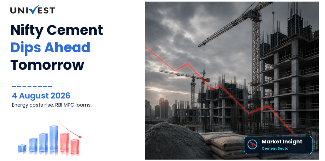 Nifty Cement Prediction for Tomorrow, Wednesday 5 August 2026: Index at 9,813 Dips as Crude Recovery Raises Energy Costs Pre-RBI
