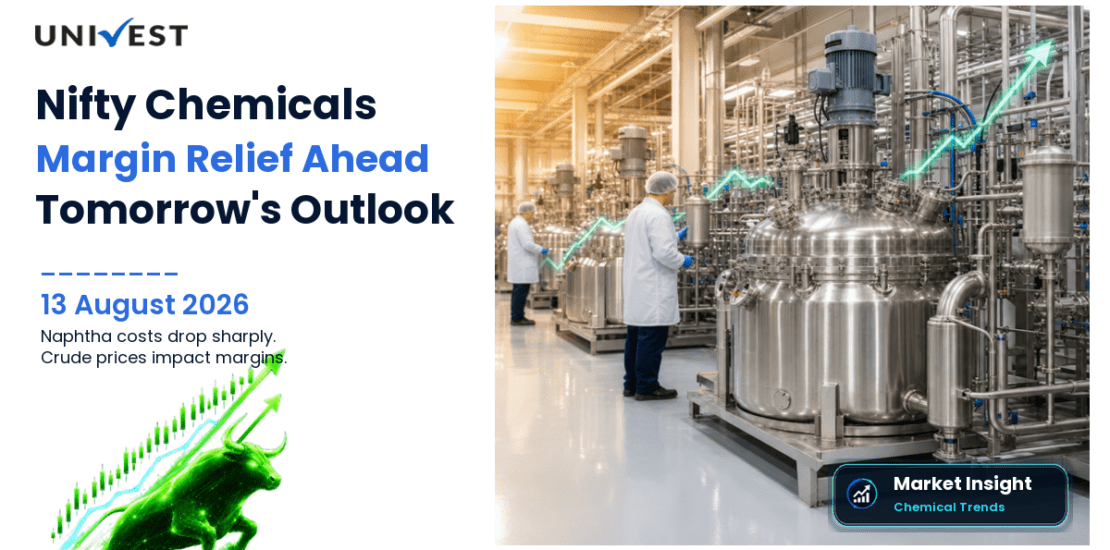 Nifty Chemicals Prediction for Tomorrow, 14 August 2026: Naphtha Feedstock Costs Fall Sharply as Crude Crashes to Rs 7,779 — Largest Chemical Margin Relief This Week