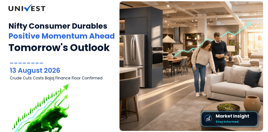 Nifty Consumer Durables Prediction for Tomorrow, 14 August 2026: Crude -1.88% Cuts Plastic Component Costs While Bajaj Finance Rs 1,083 Floor Confirms EMI Normalisation