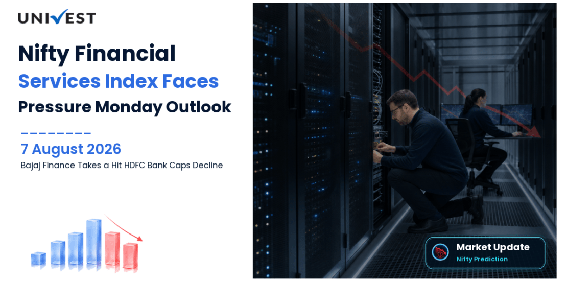 Nifty Financial Services 25/50 Prediction for Monday, 10 August 2026: Index Falls as Bajaj Finance 5.84 Percent Crash Dominates While HDFC Bank Cap Limits Banking Drag