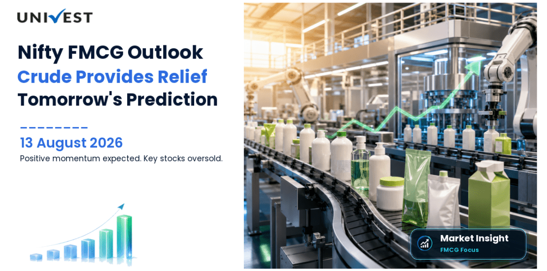 Nifty FMCG Prediction for Tomorrow, 14 August 2026: Crude -1.88% to Rs 7,779 Provides the Week's Largest FMCG Packaging Cost Relief — HUL and ITC Oversold