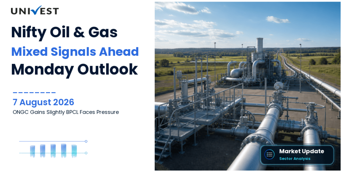 Nifty Oil and Gas Prediction for Monday, 10 August 2026: Index Mixed as ONGC Gains 0.44 Percent While BPCL Loses 0.83 Percent on Crude Direction Split