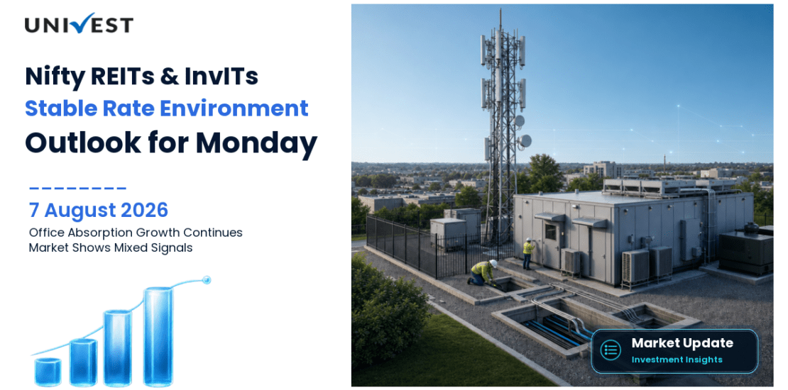 Nifty REITs and InvITs Prediction for Monday, 10 August 2026: Stable as Rate Environment Unchanged and Office Absorption Growth Continues