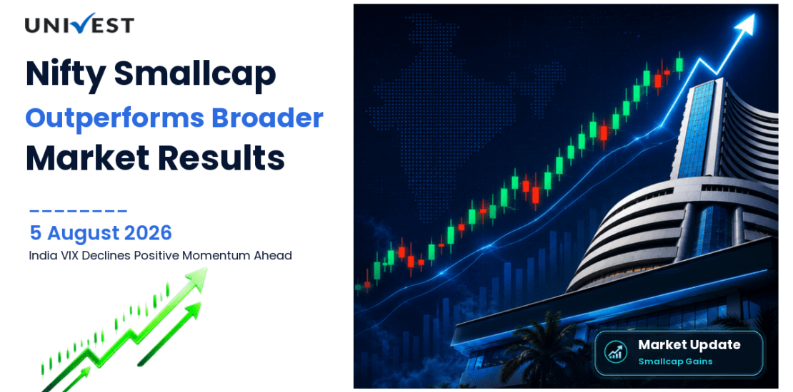 Nifty Smallcap 100 Gains 0.65% to Outperform Broader Market as India VIX Declines on 5 August 2026