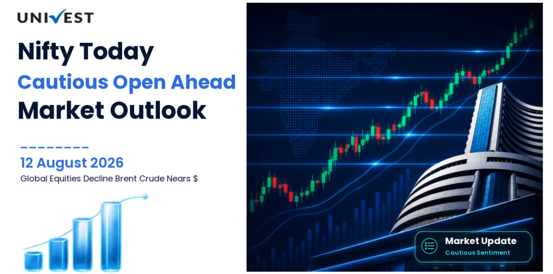 Nifty Today on 12 August 2026 Set for Cautious Open as Brent Crude Inches Near $90 and Wall Street Declines While Iran Tensions Persist and US CPI Data Awaits