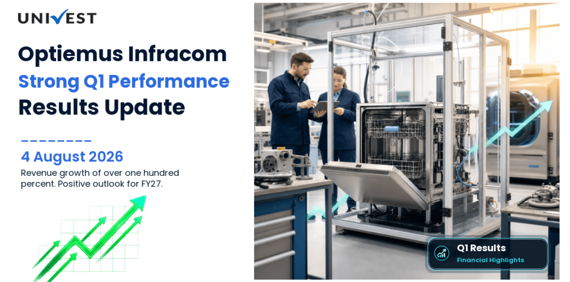 Optiemus Infracom Q1 Results FY27: PAT at Rs 21 Cr for June 2026 Quarter