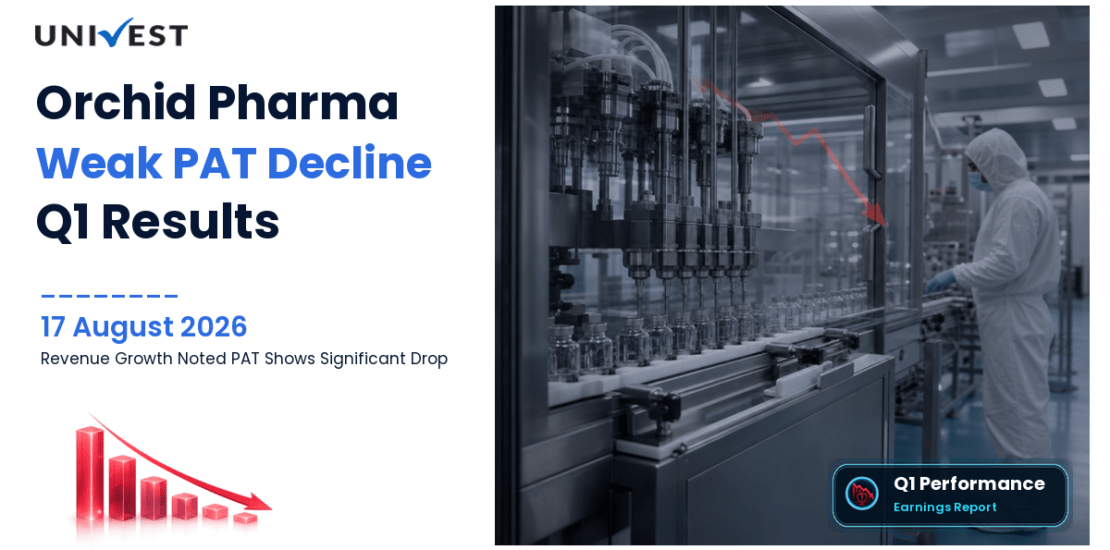 Orchid Pharma Q1 FY27 Results: Revenue Rs 304 Cr, PAT Rs 3 Cr