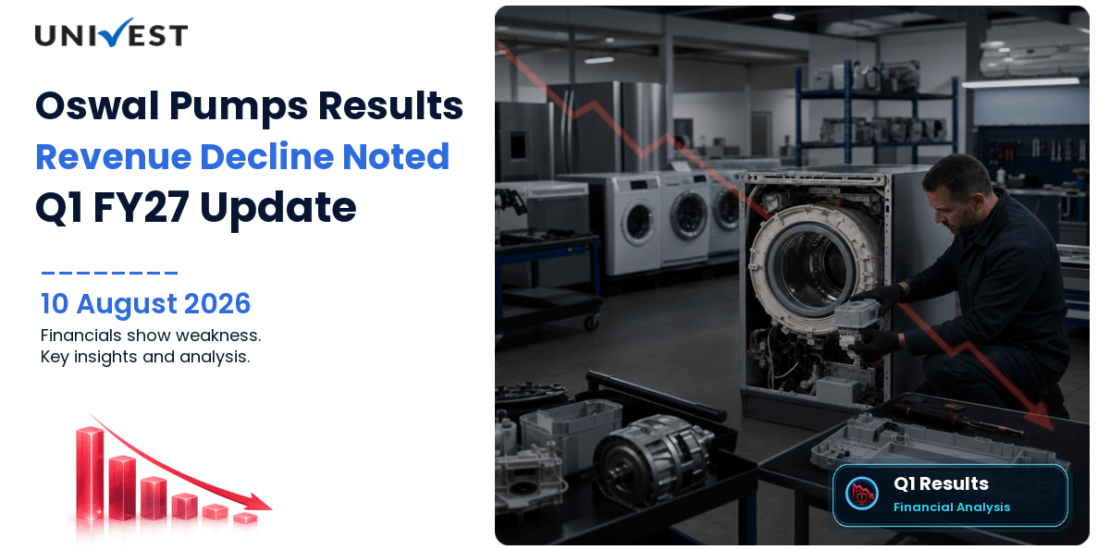 Oswal Pumps Q1 FY27 Results: Revenue Rs 473 Cr, PAT Rs 53 Cr and Key Highlights