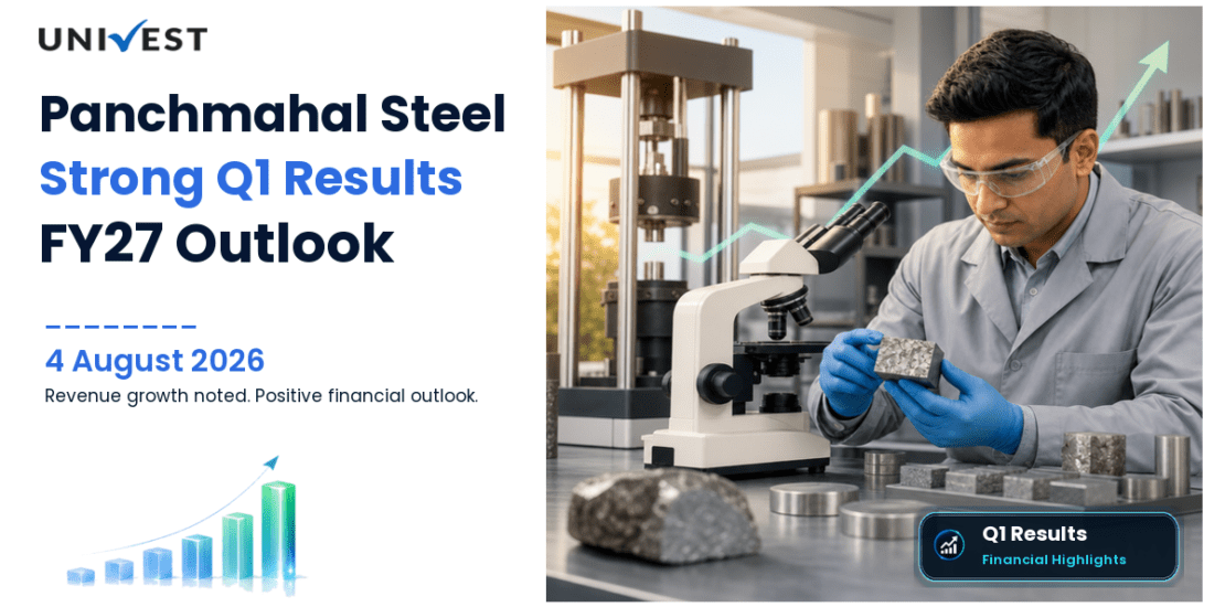 Panchmahal Steel Q1 Results FY27: PAT at Rs 4 Cr for June 2026 Quarter