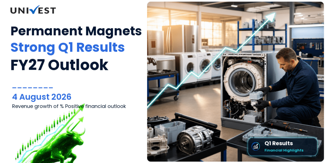 Permanent Magnets Q1 Results FY27: PAT at Rs 3 Cr for June 2026 Quarter