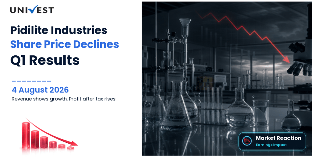 Pidilite Industries Share Price Falls 1.37% After Q1 FY27 Results on 4 August 2026