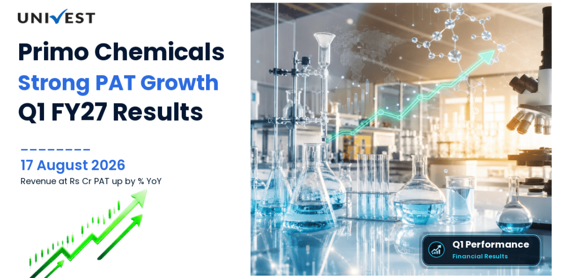 Primo Chemicals Q1 FY27 Results: Revenue Rs 140 Cr, PAT Rs 4 Cr