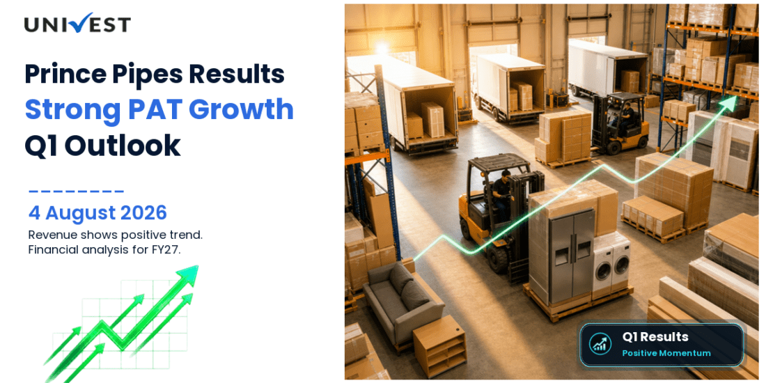 Prince Pipes and Fittings Q1 Results FY27: PAT at Rs 33 Cr for June 2026 Quarter