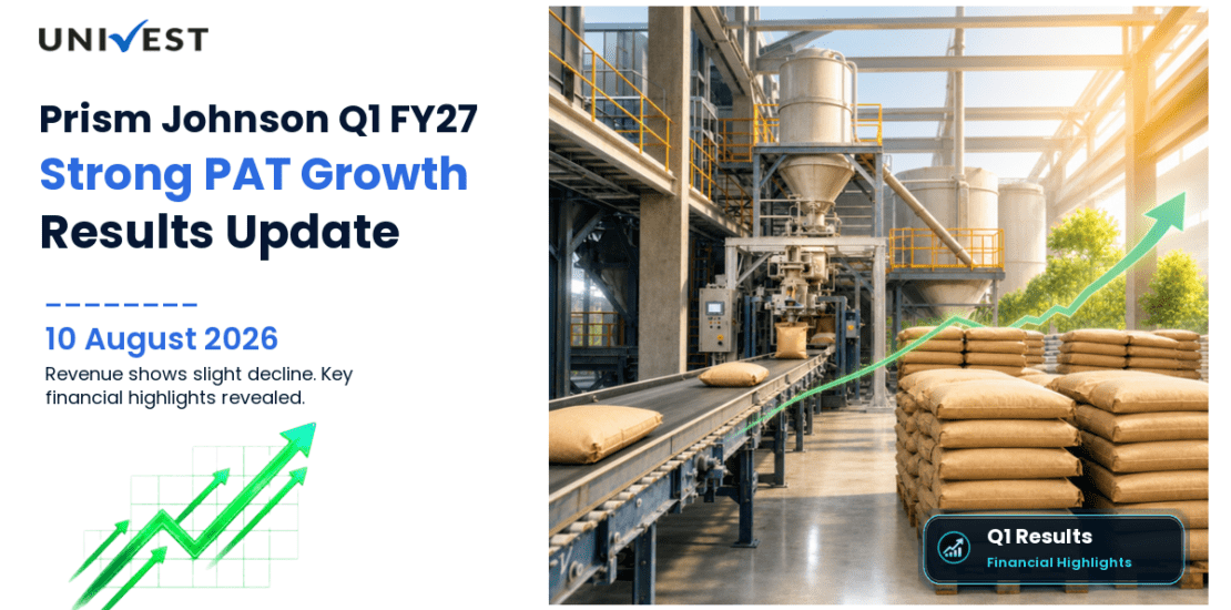 Prism Johnson Q1 FY27 Results: Revenue Rs 1,835 Cr, PAT Rs 109 Cr and Key Highlights