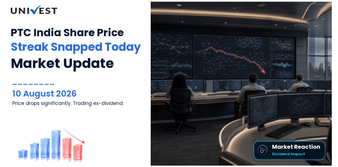 PTC India Share Price Falls 12.6%: 8-Day Streak Snapped on Ex-Div