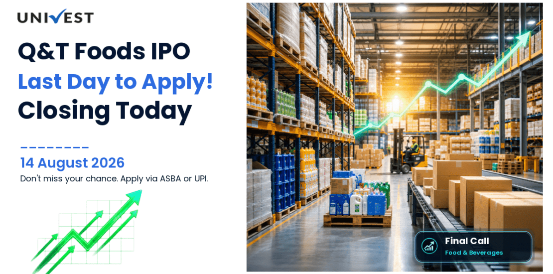 Q&T Foods Initial Public Offering Closes Today 14 August 2026: Last Day to Apply for BSE SME Food and Beverages Company IPO