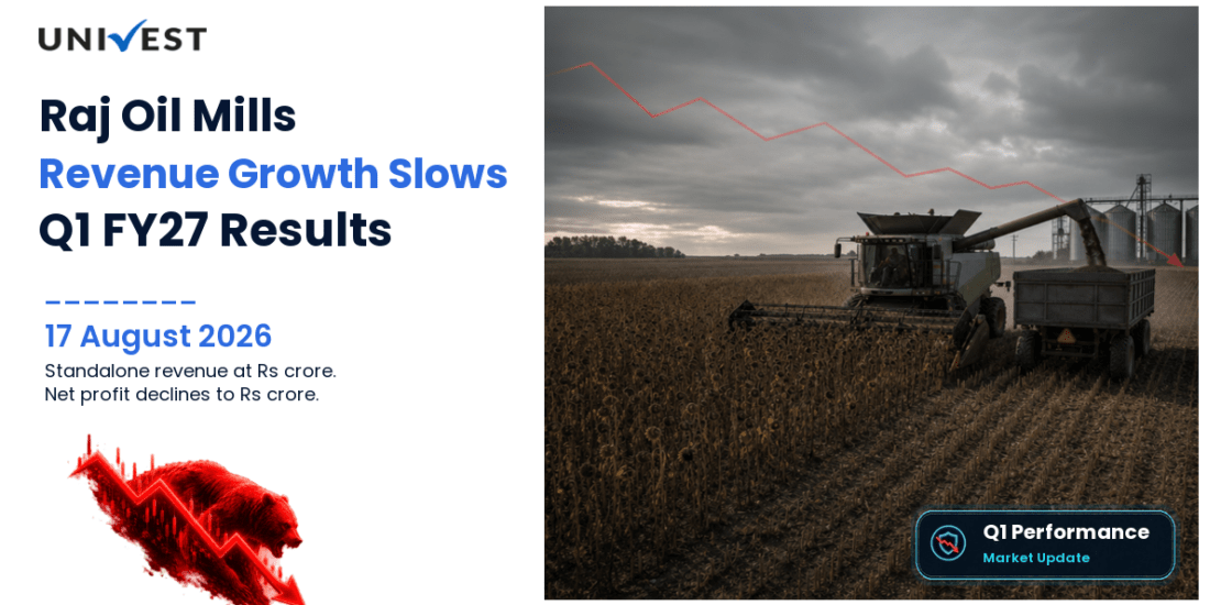 Raj Oil Mills Q1 FY27 Results: Revenue Grows to Rs 35 Crore, PAT Pat 1 Crore