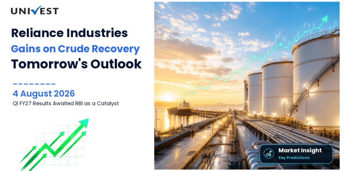 Reliance Industries Prediction for Tomorrow, Wednesday 5 August 2026: Stock at Rs 1,332 Gains on Crude Recovery With Q1 FY27 Results and RBI as Dual Catalysts for Wednesday