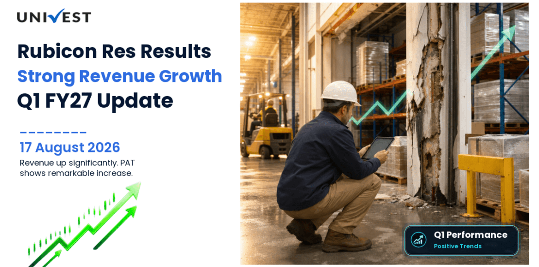 Rubicon Res Q1 FY27 Results: Revenue Rs 428 Cr, PAT Rs 82 Cr