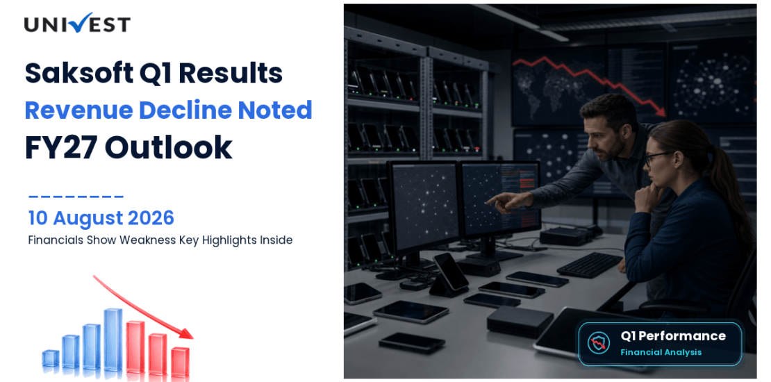 Saksoft Q1 FY27 Results: Revenue Rs 248 Cr, PAT Rs 29 Cr and Key Highlights