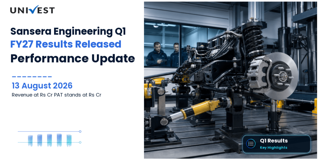 Sansera Engineering Q1 FY27 Results: Revenue Rs 1,021 Cr, PAT Rs 104 Cr and Key Highlights