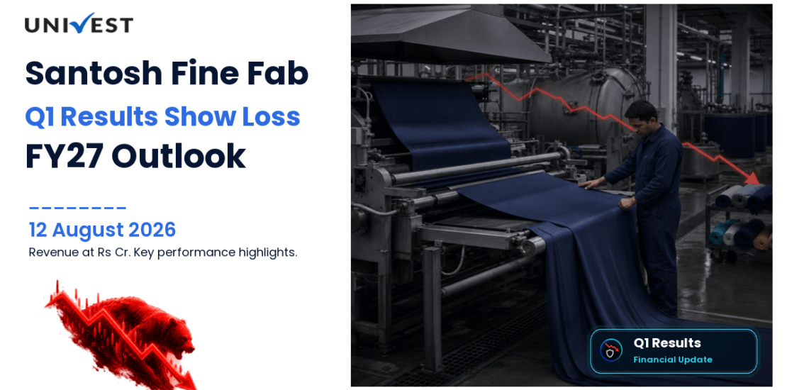 Santosh Fine Fab Q1 FY27 Results: Revenue Rs 3 Cr, Net Loss Rs 0.14 Cr and Key Highlights