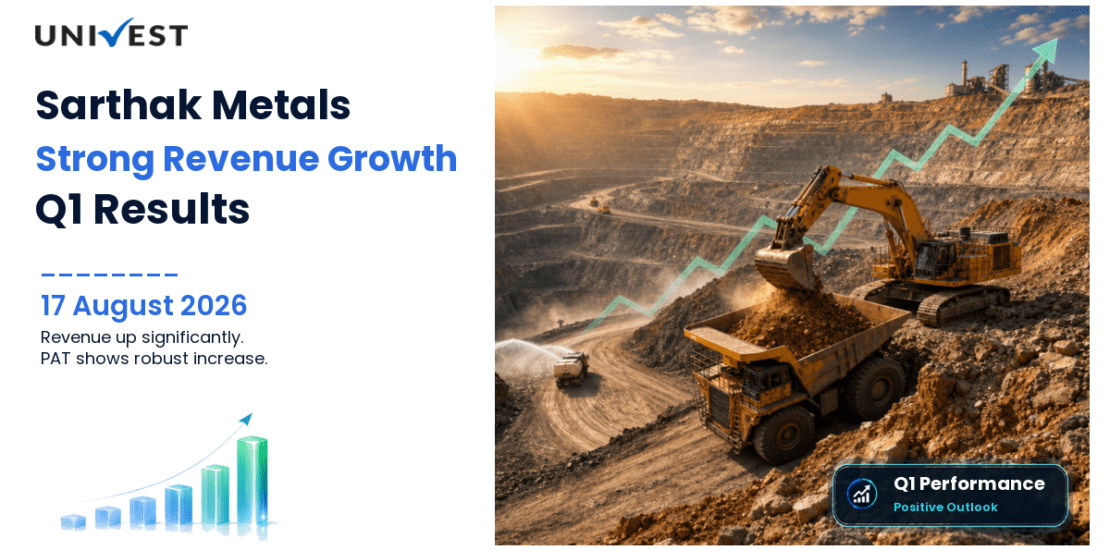 Sarthak Metals Q1 FY27 Results: Revenue Grows 19% to Rs 55 Crore, PAT Rises 25% to Rs 1 Crore