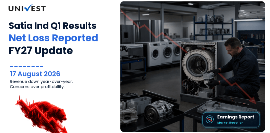 Satia Ind Q1 FY27 Results: Revenue Rs 362 Cr, Net Loss Rs 17 Cr