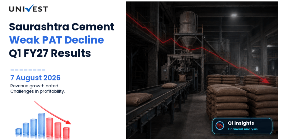 Saurashtra Cement Q1 FY27 Results: Revenue Rs 456 Cr, PAT Rs 9.00 Cr and Key Highlights
