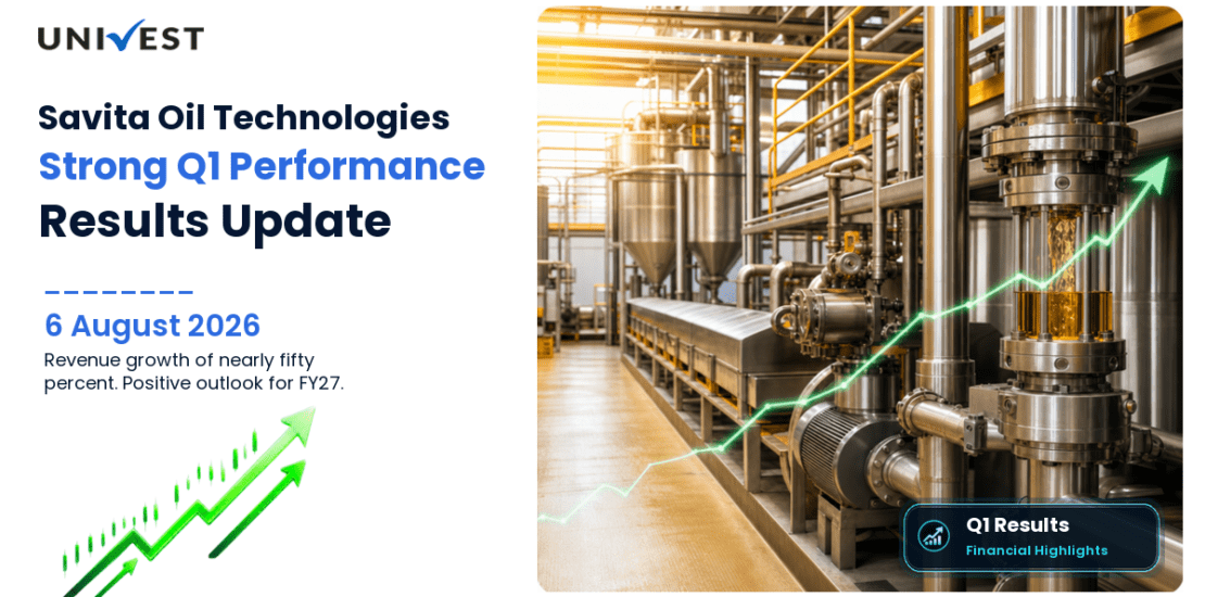Savita Oil Technologies Q1 Results FY27: PAT at Rs 288 Cr for June 2026 Quarter