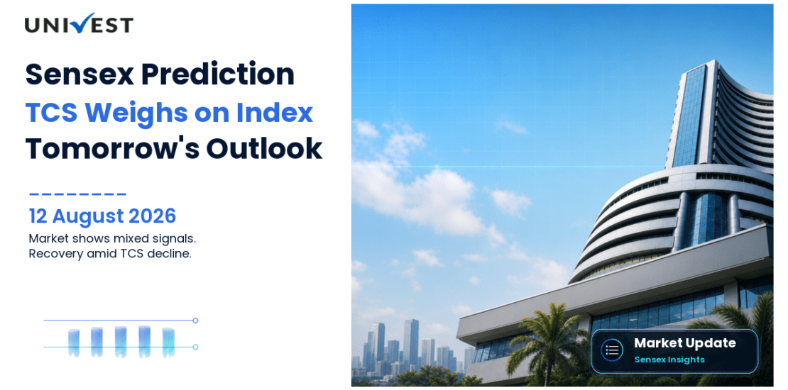 Sensex Prediction for Tomorrow, 13 August 2026: Index at 77,966 After a 468-Point Intraday Recovery as TCS Crash Weighs More on Sensex Than on Nifty