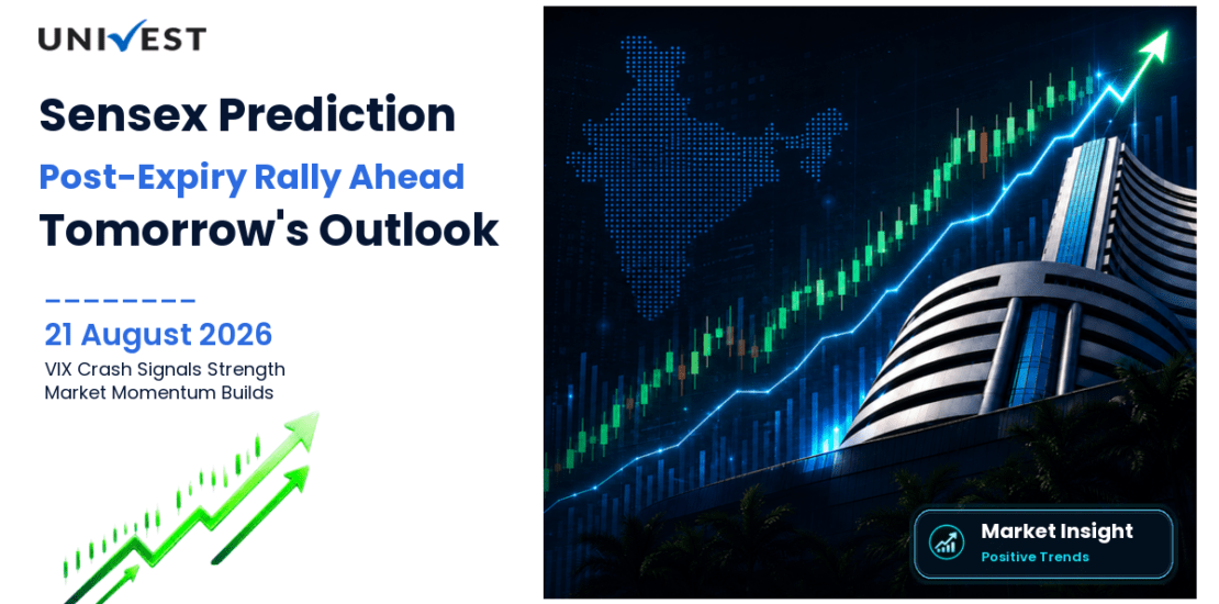 Sensex Prediction for Tomorrow: Post-Expiry Rally and VIX Crash Signal Bullish Bias for 21 August 2026