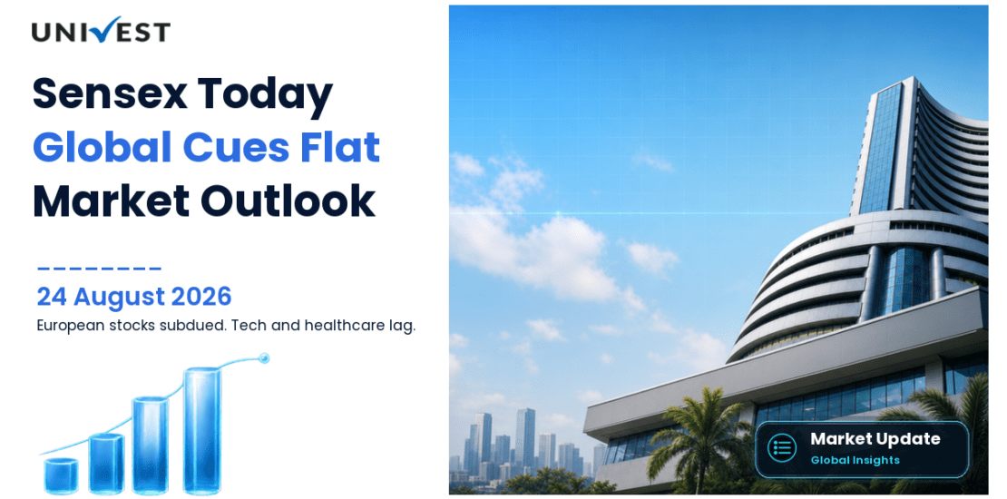 Sensex Today August 24, 2026: European Indices Trade Flat While Dow Futures Remain Largely Unchanged; Tech and Healthcare Lag