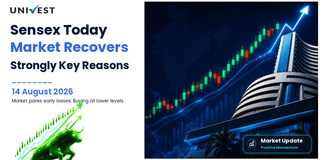 Sensex Today Rises 300 Points From Day's Low With Nifty Near 24,400 on 14 August 2026: 3 Key Reasons Market Pares Sharp Early Losses