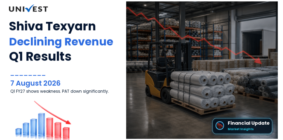 Shiva Texyarn Q1 FY27 Results: Revenue Rs 73 Cr, PAT Rs 1.00 Cr and Key Highlights