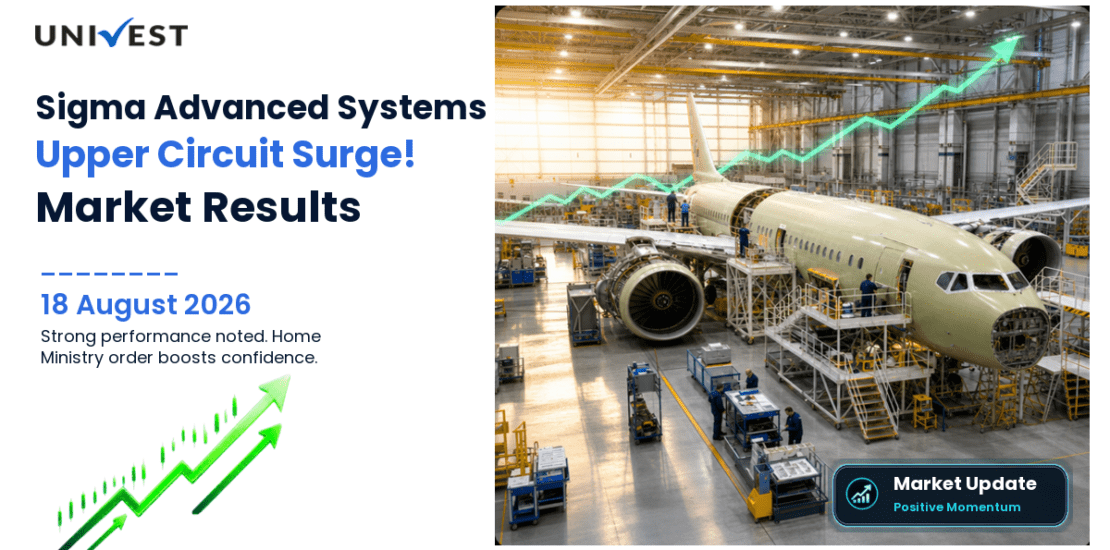Sigma Advanced Systems Share Price Upper Circuit Rs 155 Cr Home Ministry 18 Aug 2026