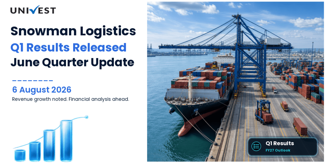 Snowman Logistics Q1 Results FY27: PAT at Rs 4 Cr for June 2026 Quarter