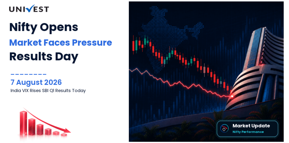 Stock Market Today on 7 August 2026: Nifty 50 Opens at 24,538 as India VIX Rises to 12.33 on SBI Q1 Results Day